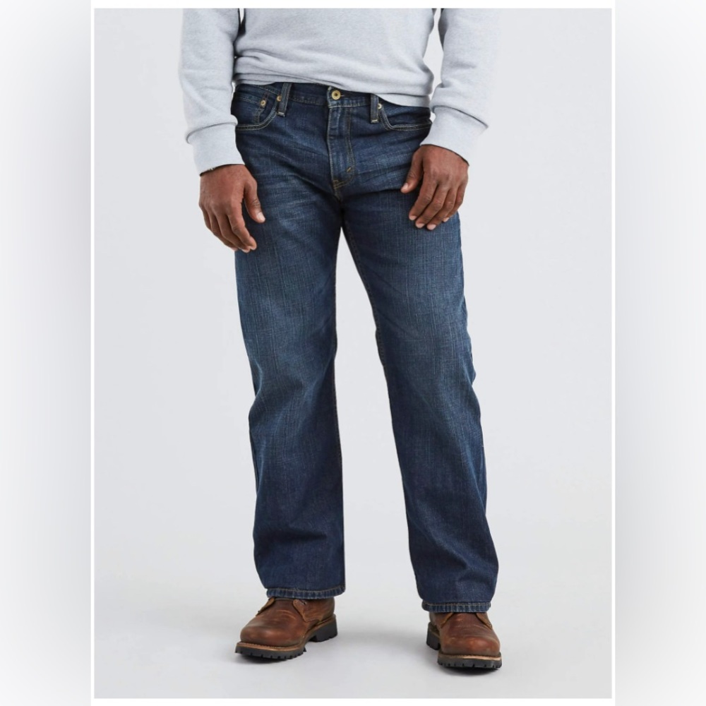 Levi's Men's 569 Straight Fit Jeans Dark Blue wash Size 36x 36